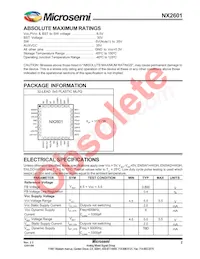 NX2601CMTR Datasheet Page 2