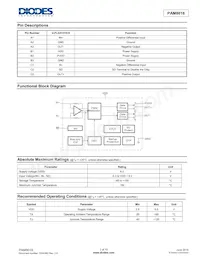PAM8016AKR Datasheet Page 2