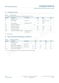 PCA9411UKZ Datasheet Page 8