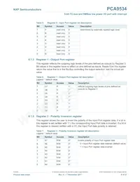 PCA9534D Datasheet Pagina 6