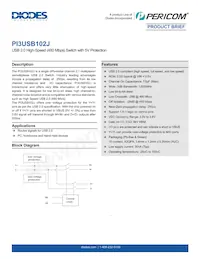 PI3USB102JXUCEX Datasheet Cover