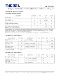 PL502-00DC Datasheet Page 2