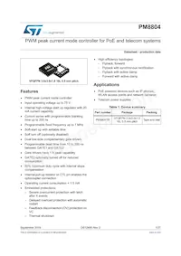 PM8804TR Datasheet Cover