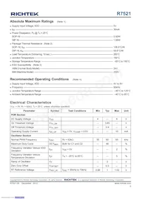 R7521GS Datasheet Page 5