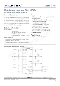 RT5041ABGQW Datasheet Cover