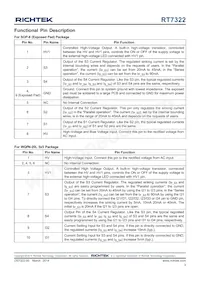 RT7322ELGSP Datasheet Pagina 3