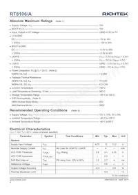 RT8106ZQW Datasheet Page 4