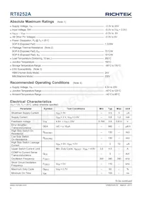 RT8252ALGSP Datasheet Page 4