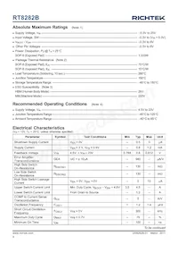 RT8282BLGSP Datasheet Page 4
