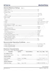 RT9214ZSP Datasheet Page 4