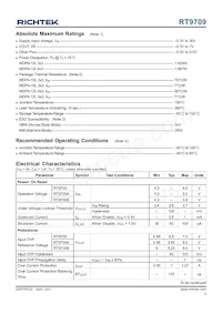 RT9709BGQWB Datasheet Page 3