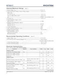 RT9917GQW Datasheet Page 8