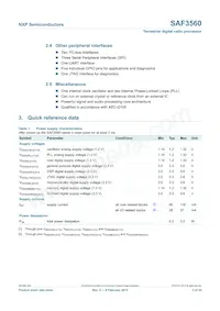 SAF3560HV/V1103 Datasheet Page 3