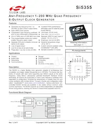 SI5355A-B08705-GM Datasheet Cover
