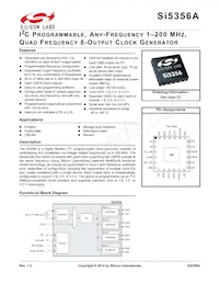 SI5356A-A-GM Datasheet Cover