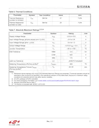 SI5356A-A-GM Datasheet Pagina 7