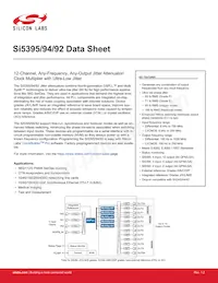 SI5395J-A-GM Datenblatt Cover