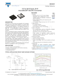 SIC431AED-T1-GE3 Datasheet Cover