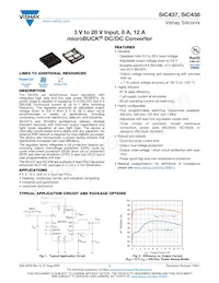 SIC437BED-T1-GE3 Datasheet Cover