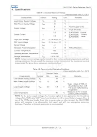 SLA7073MS Datasheet Pagina 4