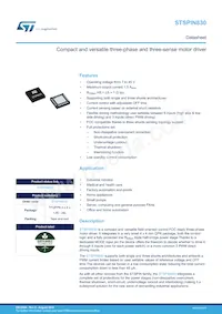 STSPIN830 Datasheet Cover