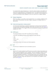 TEA19051BAAT/1J Datasheet Pagina 12