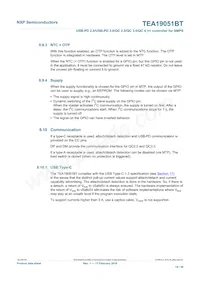 TEA19051BAAT/1J Datasheet Page 14