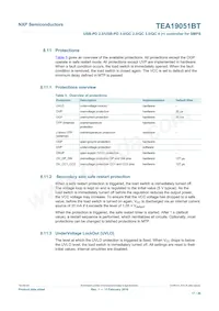 TEA19051BAAT/1J Datasheet Pagina 17