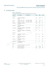 TEA19362T/1J Datasheet Pagina 17