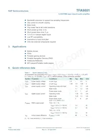 TFA9881UK/N1 Datasheet Page 2