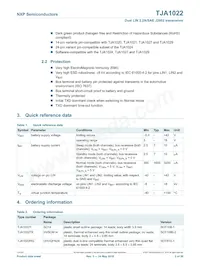 TJA1022T Datasheet Page 2
