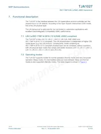 TJA1027T/20/1J Datasheet Page 5