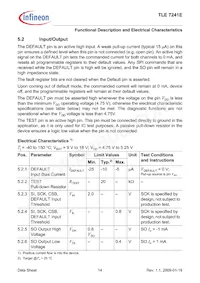 TLE7241EXUMA2 Datenblatt Seite 14