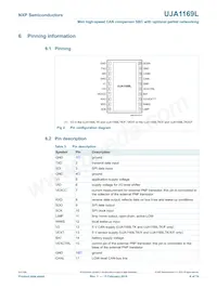 UJA1169LTK/X/FZ數據表 頁面 6
