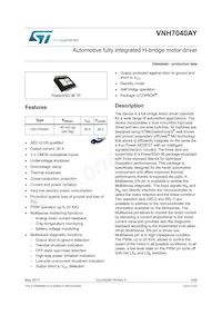 VNH7040AYTR Datasheet Cover