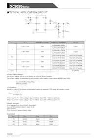 XC9280A75CYR-G Datasheet Pagina 10