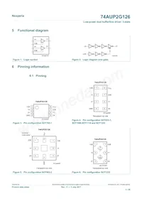 74AUP2G126GD Datasheet Page 3