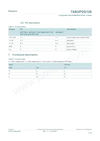 74AUP2G126GD Datasheet Page 4