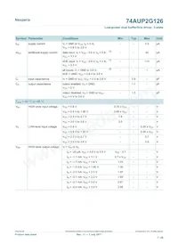 74AUP2G126GD Datasheet Page 7