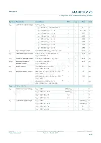 74AUP2G126GD Datasheet Page 8