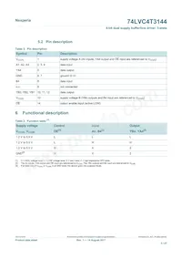 74LVC4T3144PWJ Datasheet Page 3