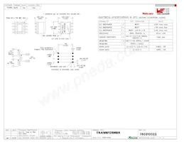 750310022 Datasheet Copertura