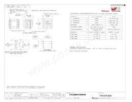 750313309 Datasheet Cover