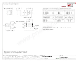 750314225 Datasheet Cover