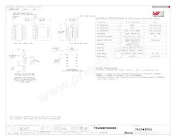 750343004 Datasheet Copertura