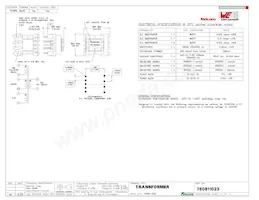 750811023 Datasheet Copertura