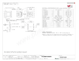 750811445 Datasheet Cover