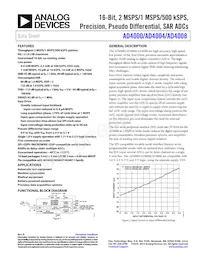AD4000BRMZ-RL7 Datasheet Copertura