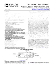 AD4002BRMZ-RL7 Datasheet Copertura