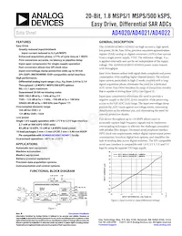 AD4020BRMZ-RL7 Datasheet Cover